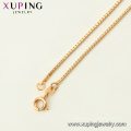 34439 hot sale xuping moda colar 18 K letra da cor do ouro K colar de luxo